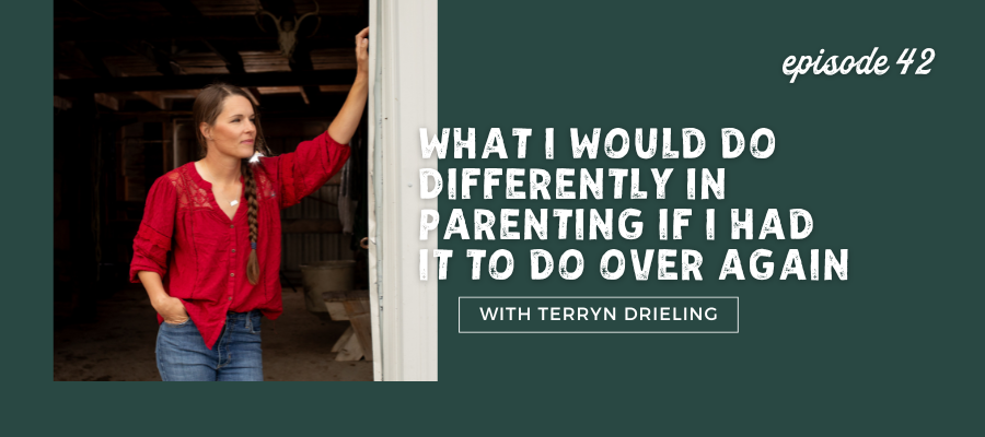 header graphic for What I Would Do Differently in Parenting if I Had It to Do Over Again [episode 42]