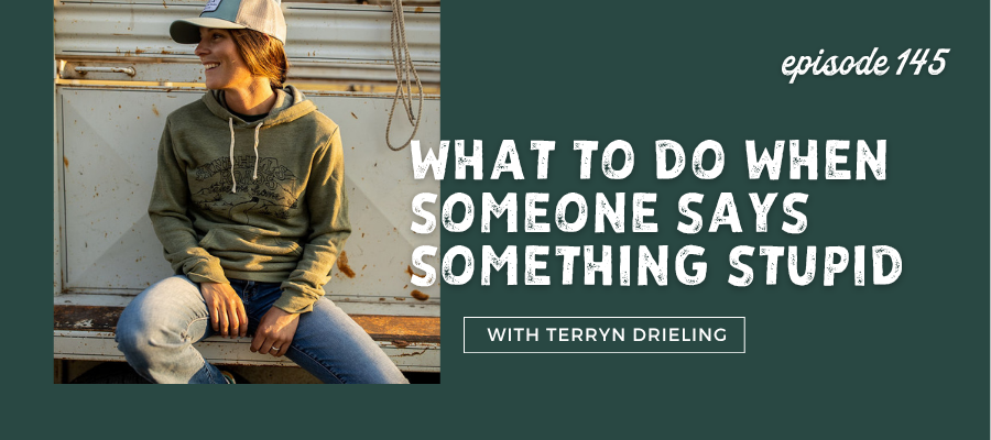 Header graphic for What to Do When Someone Says Something Stupid [episode 145]
